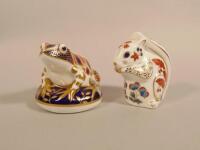 Two Royal Crown Derby paperweights