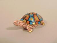 A Herend porcelain figure of a tortoise