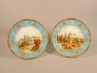 A pair of Aynsley porcelain plates