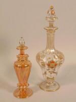 Two items of 20thC decorative glass