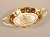 A Royal Crown Derby Golden Jubilee Old Imari Melbourne tray