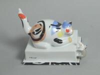 A Villeroy & Boch porcelain model of a cat