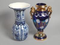 Two Continental ceramic vases