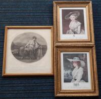 A group of portrait prints