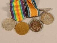 A group WWI medals