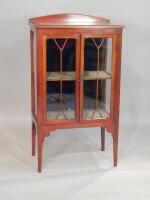 An Edwardian mahogany display cabinet