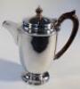 A George VI silver four piece tea service - 3