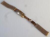 A 9ct gold watch bracelet