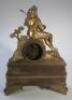 An 19thC gilt metal mantel clock - 3