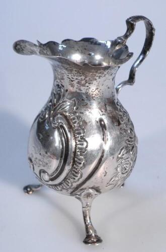 A Victorian silver cream jug