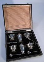 A George V harlequin silver cruet set