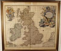 After Nicol Visscher. Map of the United Kingdom in colours