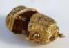 A mid-18thC gilt metal thimble case - 2