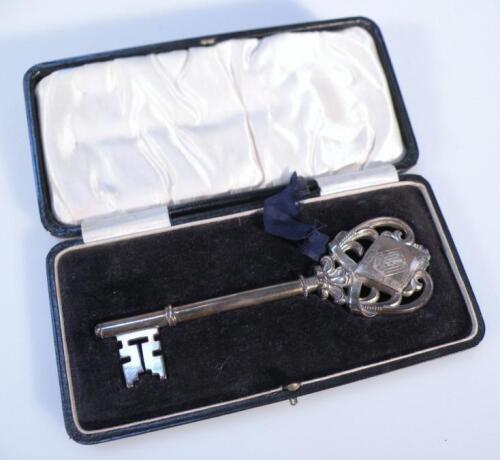 A George V Dysart Park Grantham mayoral silver key