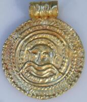 A circular pendant