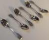 A set of six William IV silver teaspoons