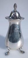 A George V conical pepper pot