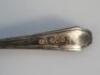 A set of six George VI silver teaspoons - 2