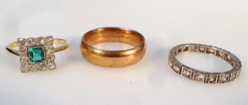 Three dress rings