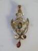 An Art Nouveau seed pearl pendant - 2