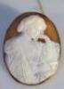 An early 20thC oval shell cameo