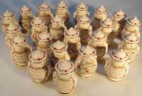 Various Masons ironstone Compton & Woodhouse spice jars