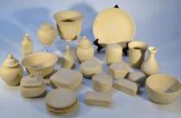 Various Wedgwood yellow Jasperware