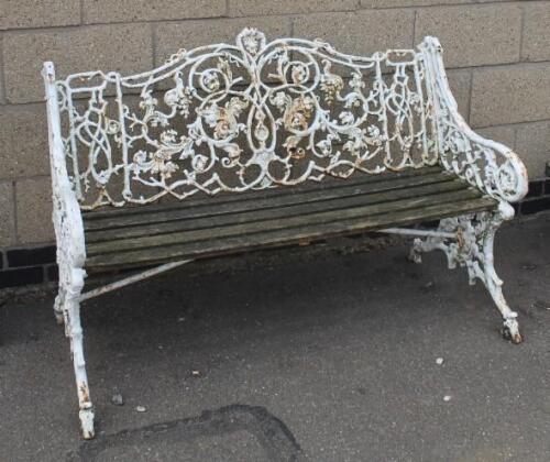 A 19thC cast iron bench