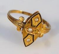 A Victorian dress ring