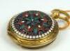 A Russian champleve and gilt metal pocket watch - 2