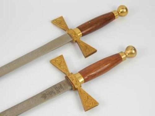 A mid 20thC pair of Wilkinson Sword regimental dress swords