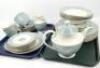 A Royal Doulton Rose Elegans pattern part dinner/tea service