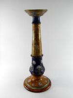 A Doulton Lambethware torchere