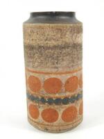 A 1960's Troika pottery cylindrical vase