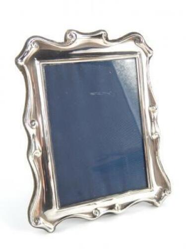 A modern silver photograph frame