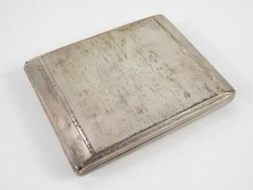 A 1920's silver cigarette case