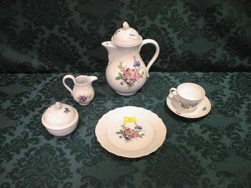 A Dresden bone china coffee service