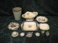 Assorted ceramics including a miniature stoneware teapot