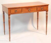 An early 19thC mahogany side table