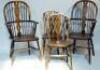 A set of eight oak chairs