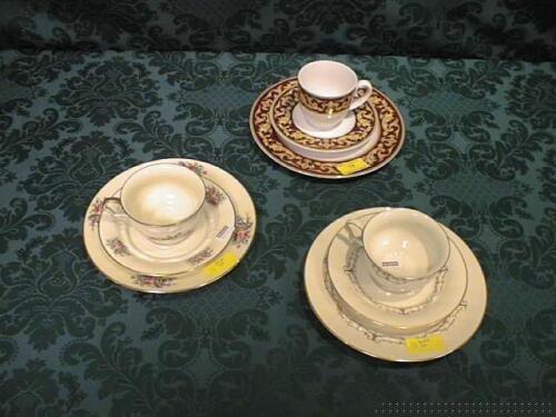 Two Rosenthal bone china trios