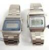 Two 1980's Seiko Alarm Chronograph LCD watches