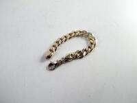 A heavy curb chain bracelet