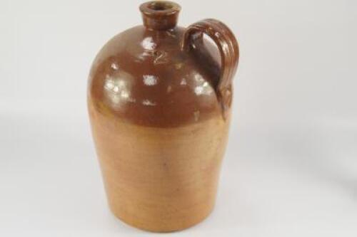 A stoneware flagon