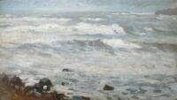 19thC British School. Seascape