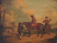 After Philips Wouwerman. Figures on horseback