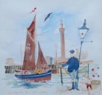 Colin Carr (1929-2002). The Fishing Ketch 'Alice Gertrude' Grimsby