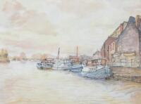 Gordon Cumming (20thC). Harbour scene