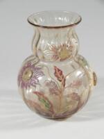 An early Emile Galle glass vase