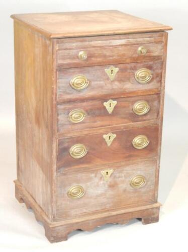 An early 19thC mahogany chest